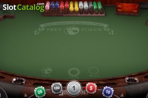 Скрин2. Trey Poker (BGaming) слот