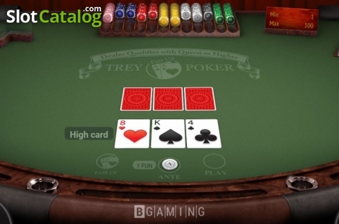Скрин3. Trey Poker (BGaming) слот