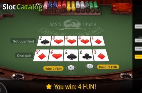 Скрин6. Oasis Poker (BGaming) слот