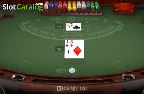 Скрин4. Double Exposure BlackJack (BGaming) слот