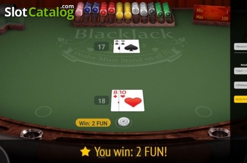 Скрин6. Blackjack (BGaming) слот