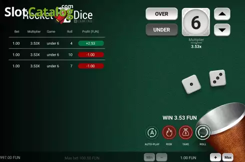 Скрин3. Rocket Dice слот