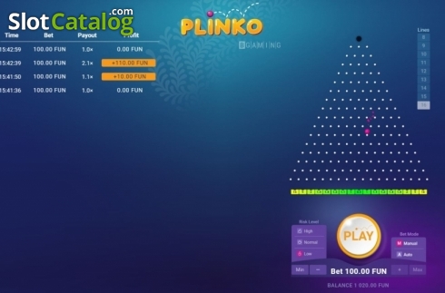 Скрин4. Plinko (BGAMING) слот