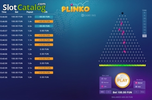 Скрин6. Plinko (BGAMING) слот