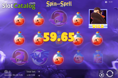 Скрин5. Spin and Spell слот
