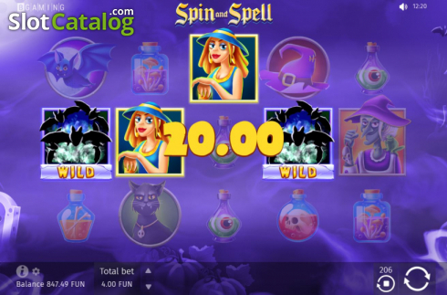 Скрин6. Spin and Spell слот