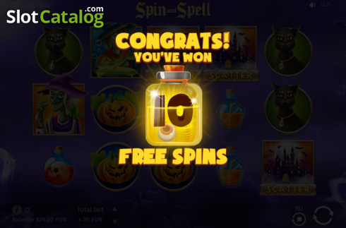 Скрин7. Spin and Spell слот