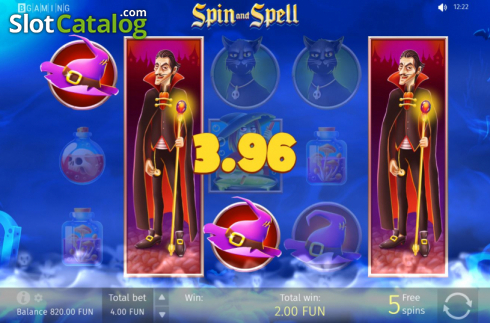 Скрин9. Spin and Spell слот