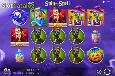 Скрин3. Spin and Spell слот