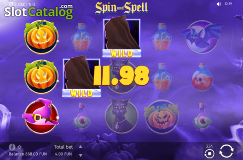Скрин4. Spin and Spell слот