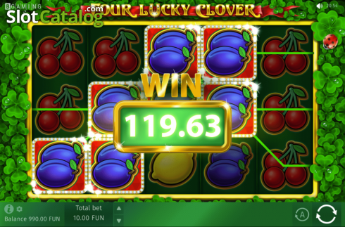 Скрин4. Four Lucky Clover слот