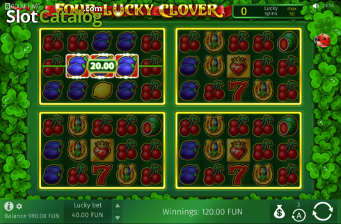 Скрин5. Four Lucky Clover слот
