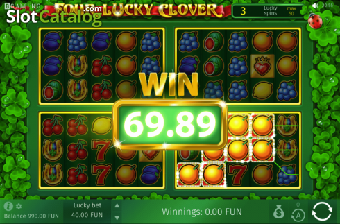 Скрин6. Four Lucky Clover слот