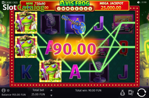Скрин4. Elvis Frog in Vegas слот