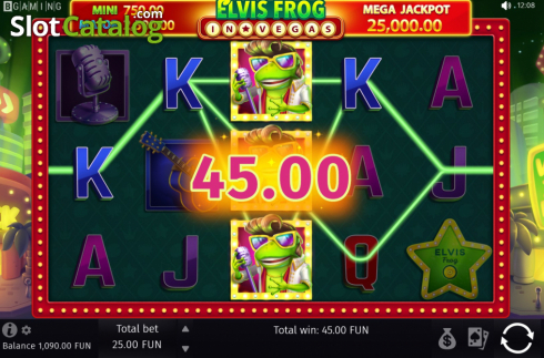Скрин6. Elvis Frog in Vegas слот