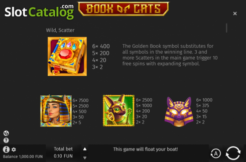 Скрин6. Book Of Cats слот