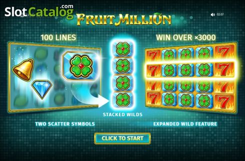 Скрин2. Fruit Million слот