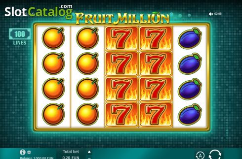 Скрин3. Fruit Million слот
