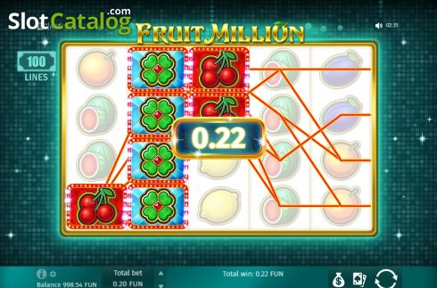 Скрин5. Fruit Million слот