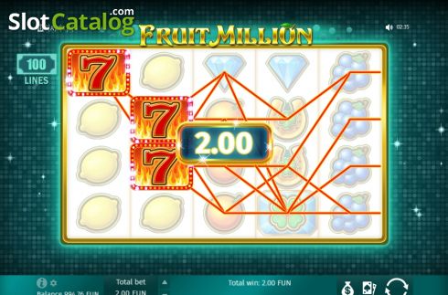 Скрин6. Fruit Million слот