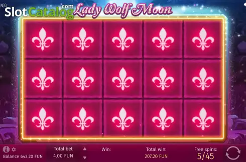 Скрин9. Lady Wolf Moon слот