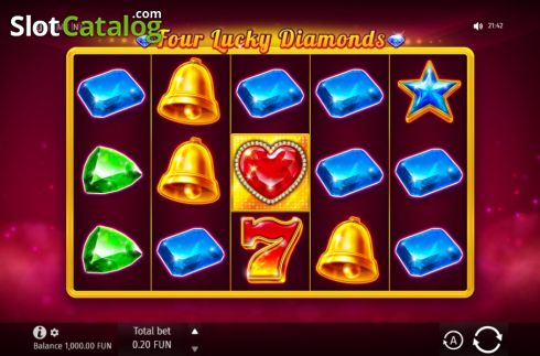 Скрин2. Four Lucky Diamonds слот