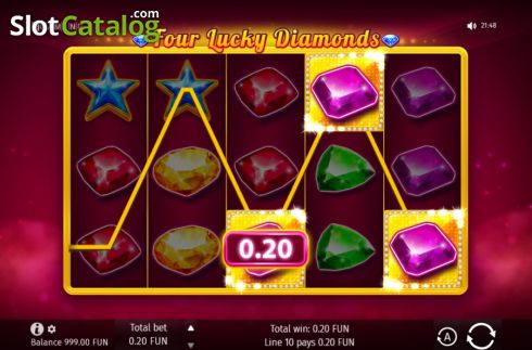 Скрин4. Four Lucky Diamonds слот