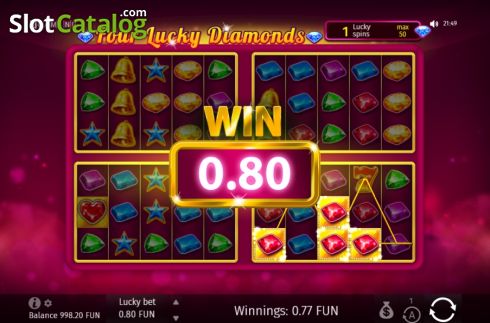 Скрин5. Four Lucky Diamonds слот