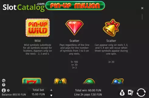 Скрин6. Pin-Up Million слот