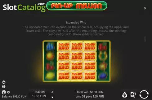 Скрин7. Pin-Up Million слот