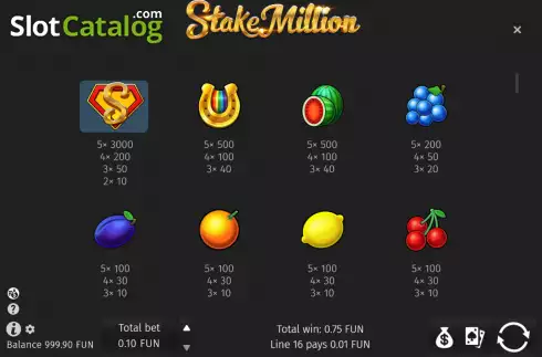 Скрин9. Stake Million слот