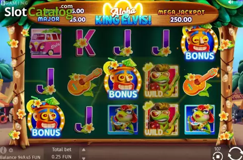 Скрин6. Aloha King Elvis слот