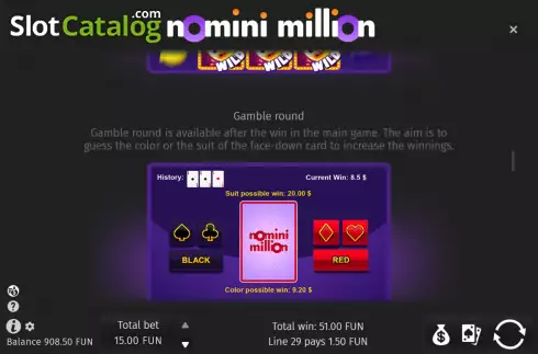 Скрин5. Nomini Million слот