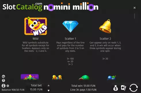 Скрин6. Nomini Million слот