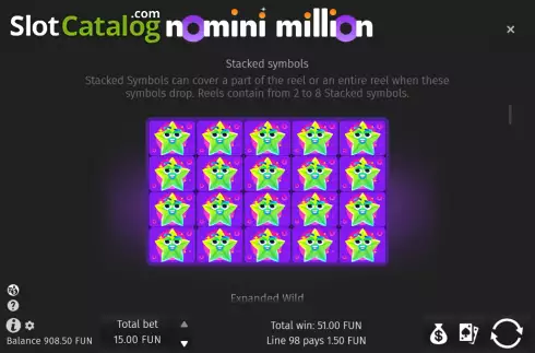 Скрин7. Nomini Million слот