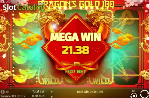 Скрин8. Dragon's Gold 100 слот