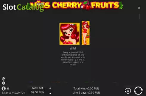 Скрин4. Miss Cherry Fruits слот