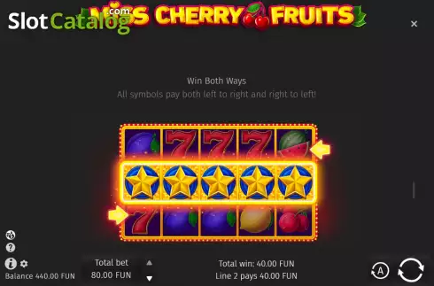 Скрин5. Miss Cherry Fruits слот