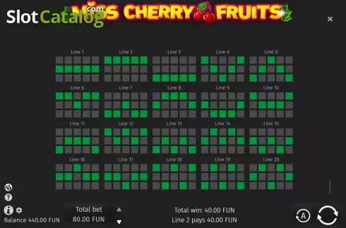 Скрин9. Miss Cherry Fruits слот