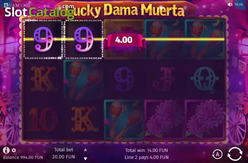 Скрин4. Lucky Dama Muerta слот