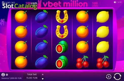 Скрин2. Vbet Million слот