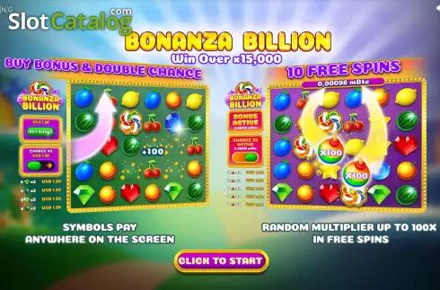 Скрин2. Bonanza Billion слот
