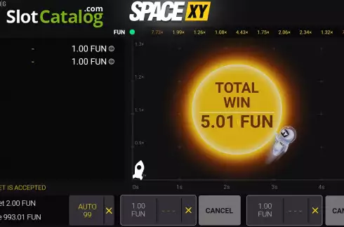 Скрин5. Space XY слот