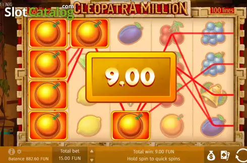 Скрин3. Cleopatra Million слот