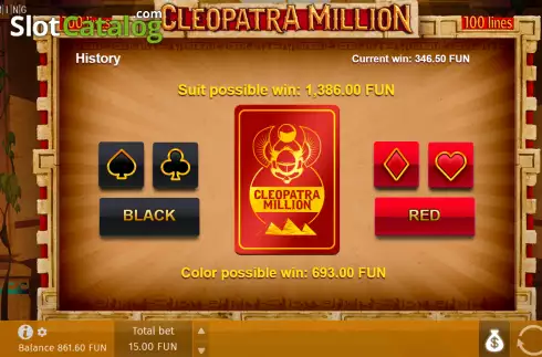 Скрин5. Cleopatra Million слот