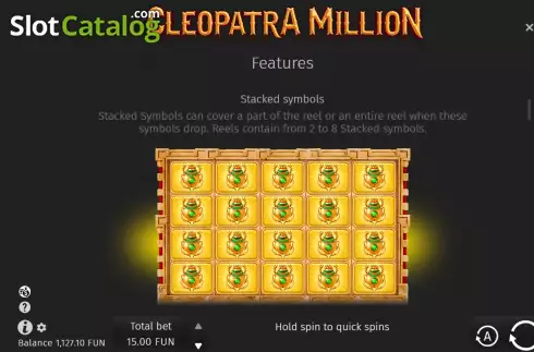 Скрин8. Cleopatra Million слот