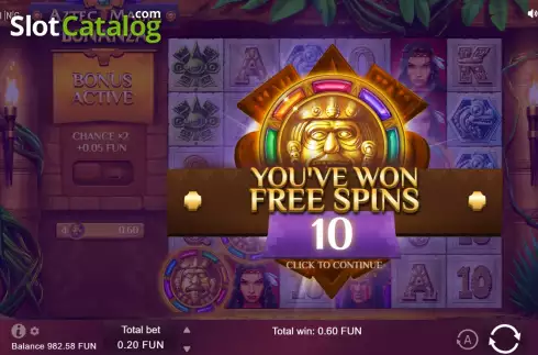 Скрин6. Aztec Magic Bonanza слот