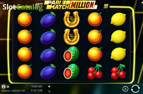 Скрин3. Parimatch Million слот