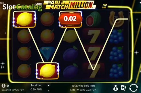 Скрин5. Parimatch Million слот
