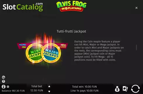Скрин9. Elvis Frog In PlayAmo слот
